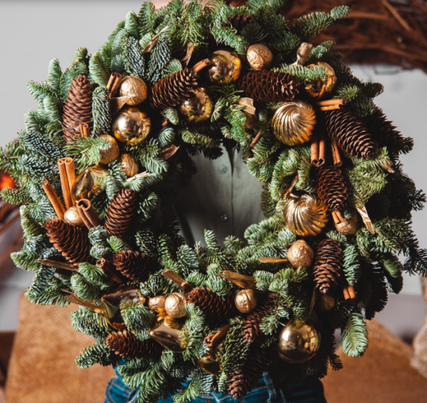 Autumn Rose & Maple Leaf Garland - Image 2
