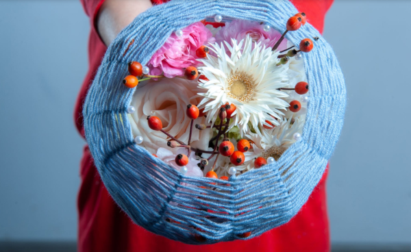Autumn Rose & Maple Leaf Garland