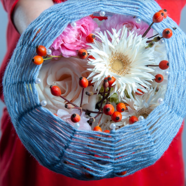 Autumn Rose & Maple Leaf Garland